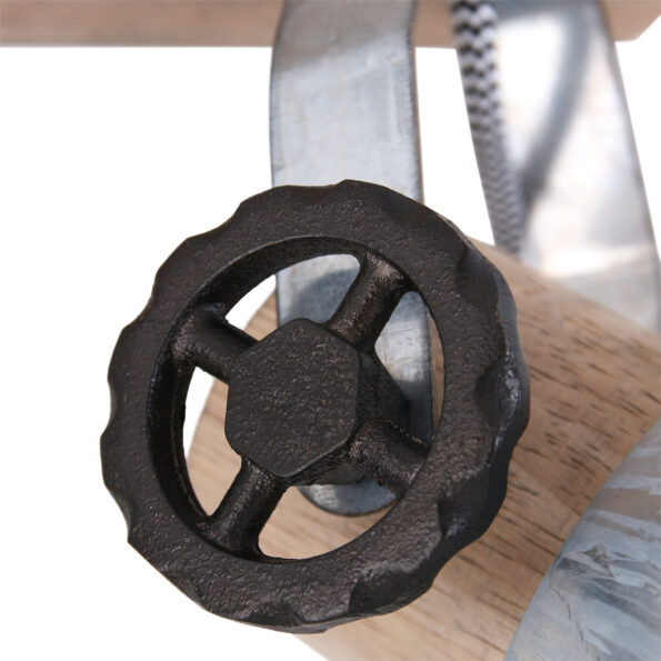 Industriële spot Gearwood hout - Afbeelding 10
