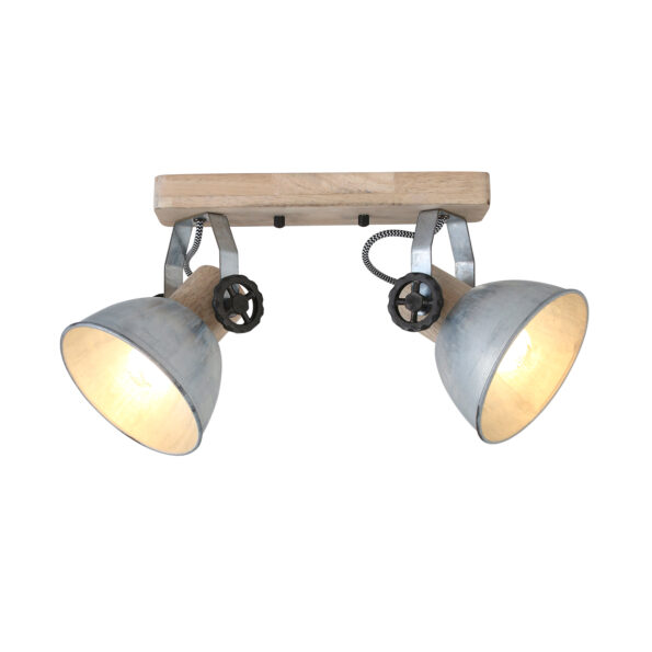 Industriële spot Gearwood hout - Afbeelding 12