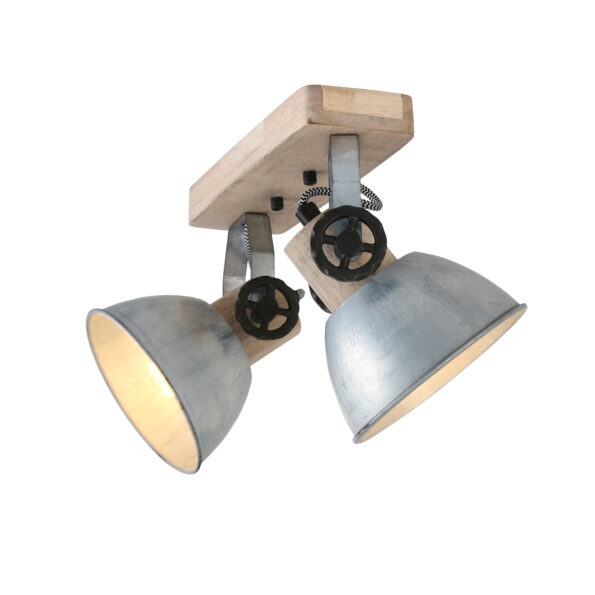 Industriële spot Gearwood hout - Afbeelding 14
