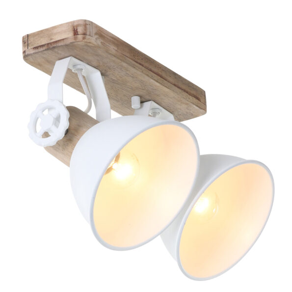 Industriële spot Gearwood hout - Afbeelding 2