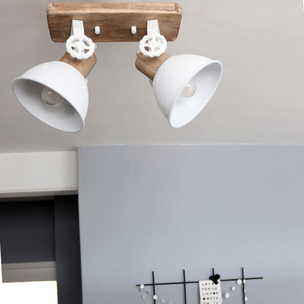 Industriële spot Gearwood hout - Afbeelding 4