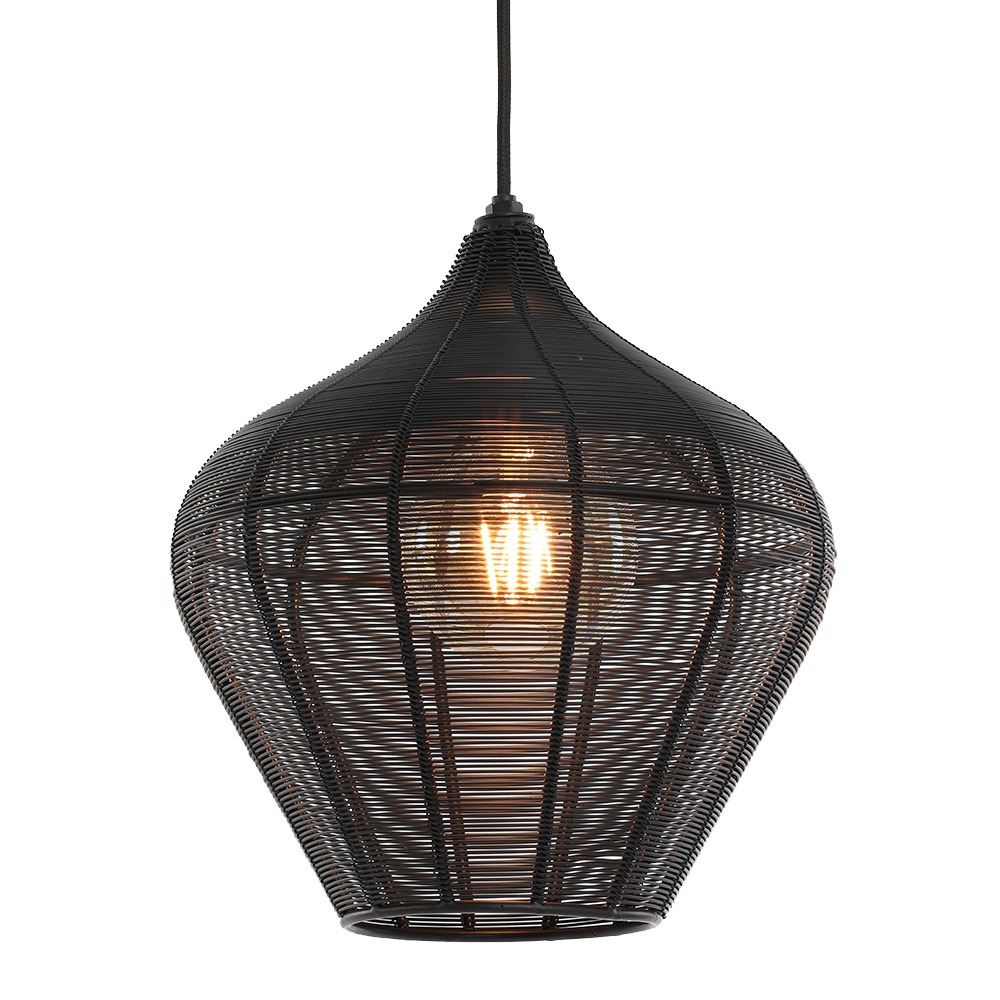 camouflage Bediende mout Design hanglamp zwart Alvaro | Industriele lampen online