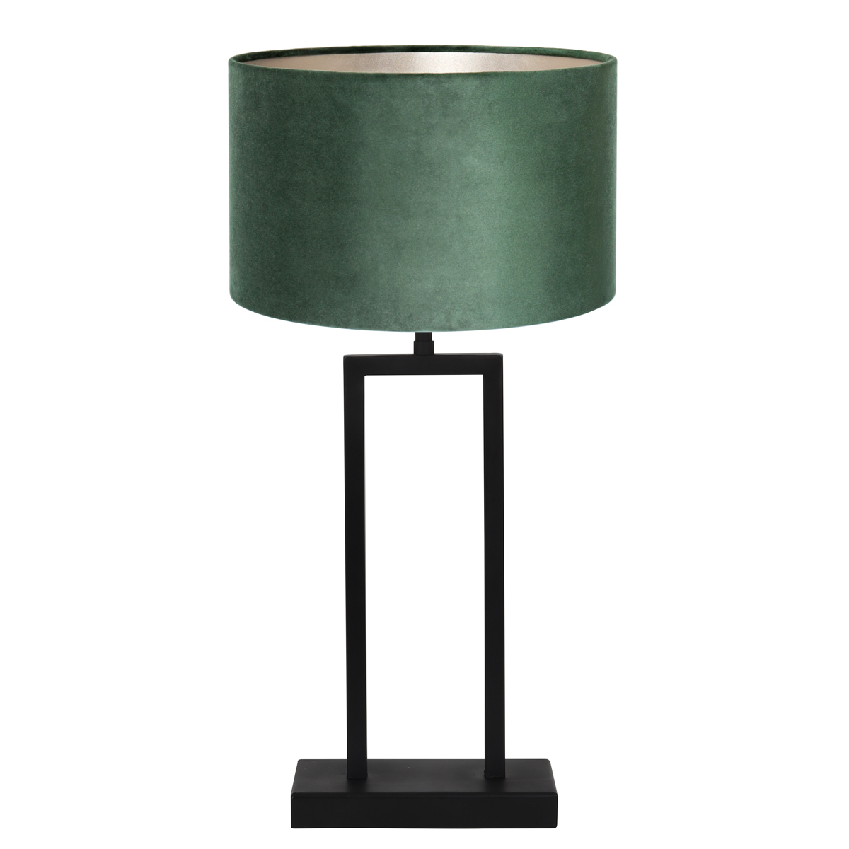 Trendy tafellamp groene kap met Shiva | Industriele lampen online