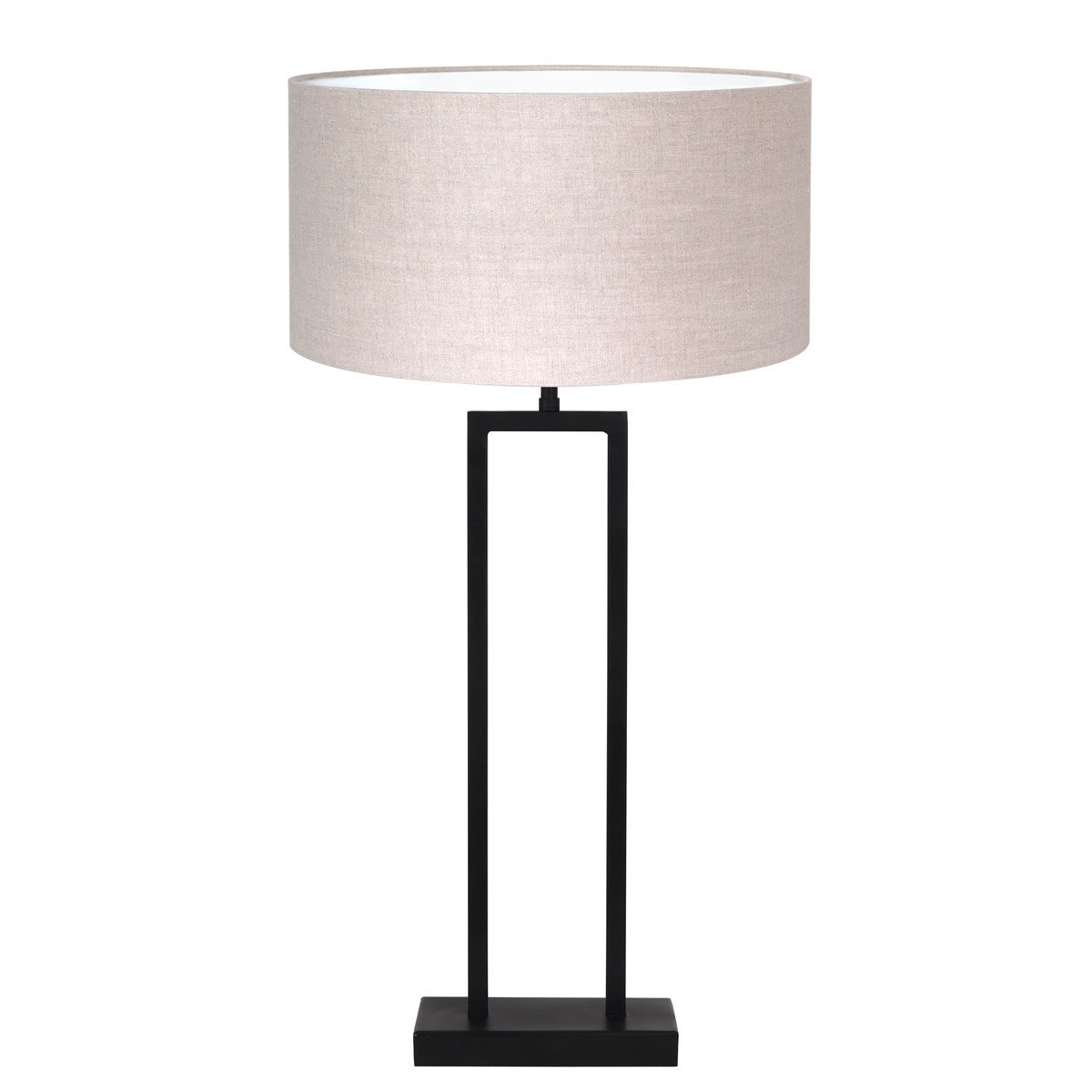 temperament Surrey bak Moderne tafellamp bruin met zwart Shiva | Industriele lampen online