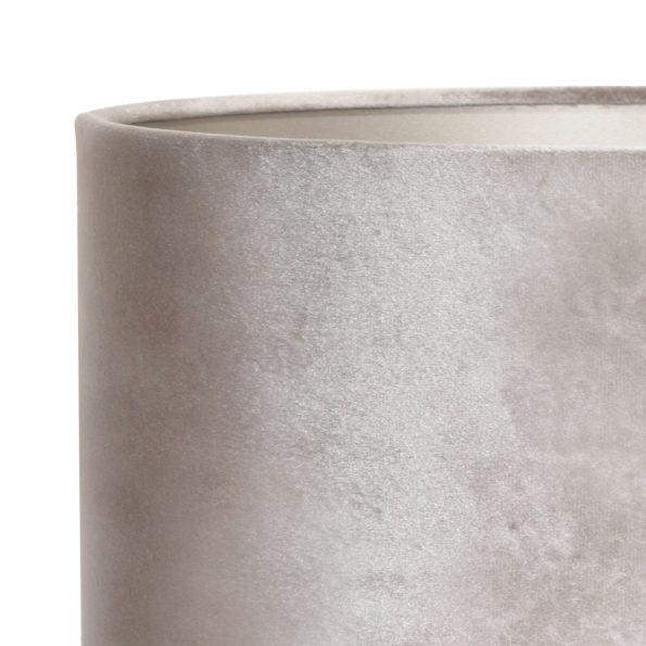 Trendy tafellamp verweerd staal met zilveren velvet kap Undai - Afbeelding 3