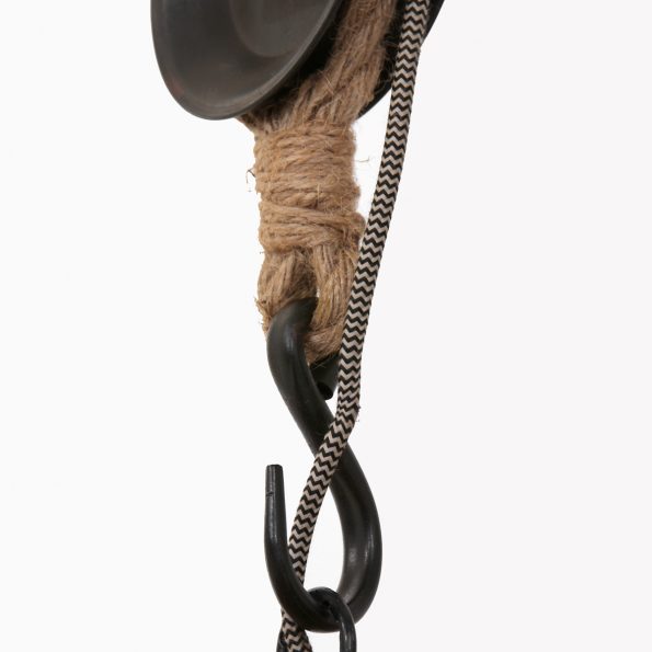 Industriële hanglamp Liberty bell hout ø 40 cm - Afbeelding 10