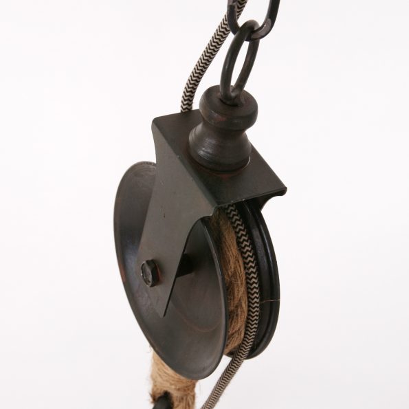 Industriële hanglamp Liberty bell hout ø 40 cm - Afbeelding 6