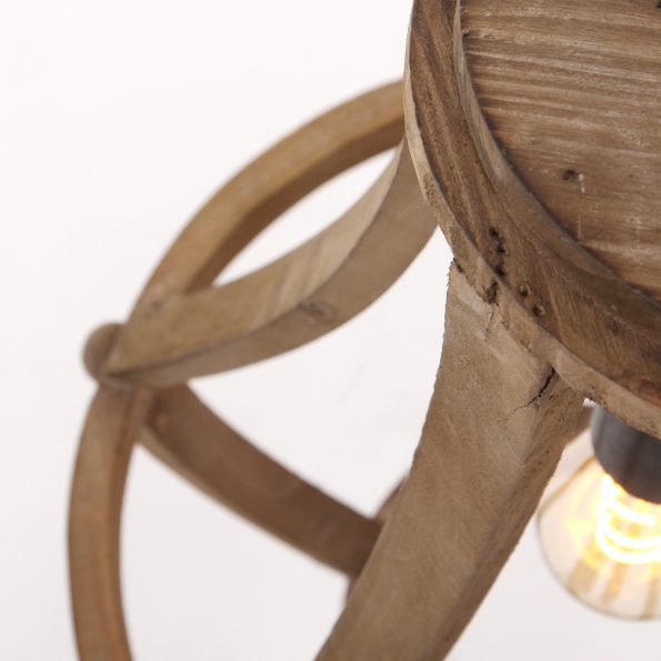 Industriële hanglamp Liberty bell hout ø 40 cm - Afbeelding 7