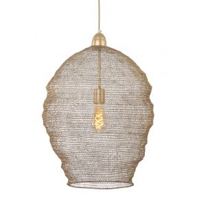 Gouden gaas hanglamp Nina-1378BR