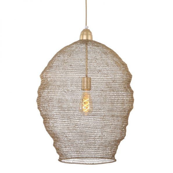 Gouden gaas hanglamp Nina-1378BR