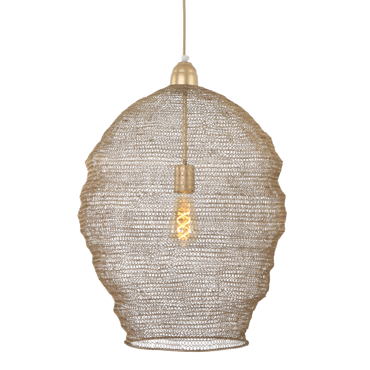 Gouden hanglamp Nina | Industriele lampen online