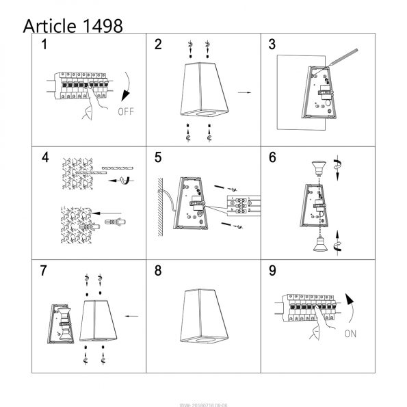 Industriële buitenlamp Hermi I zwart - Afbeelding 9