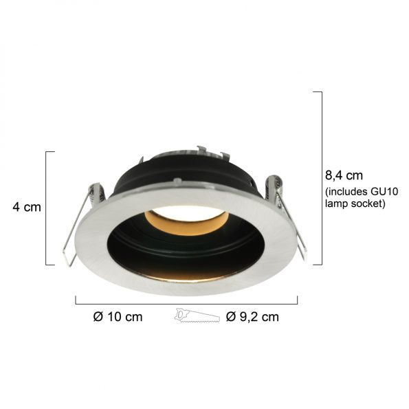 Industriële spot Pelite spot staal ø 100 cm - Afbeelding 5