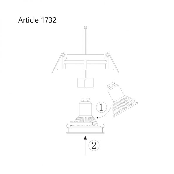 Industriële spot Pelite spot staal ø 100 cm - Afbeelding 6