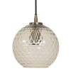 Glazen moderne hanglamp Dione Brons-1769BR