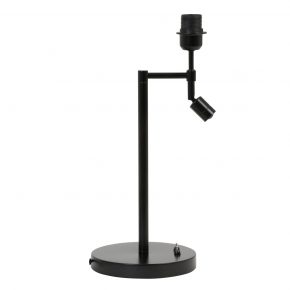 Metalen tafel lampenvoet Montana zwart-1903ZW