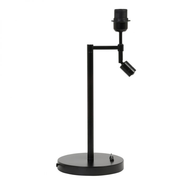 Metalen tafel lampenvoet Montana zwart-1903ZW
