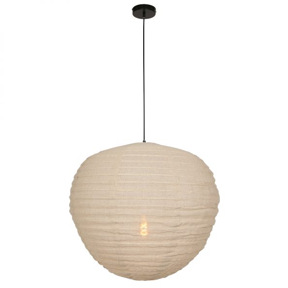 Industriële hanglamp Bangalore beige ø 70 cm - Afbeelding 2