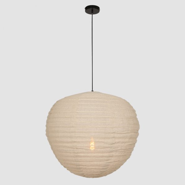 Industriële hanglamp Bangalore beige ø 70 cm - Afbeelding 10