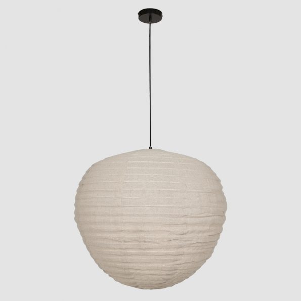 Industriële hanglamp Bangalore beige ø 70 cm - Afbeelding 11