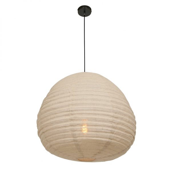 Industriële hanglamp Bangalore beige ø 70 cm - Afbeelding 4