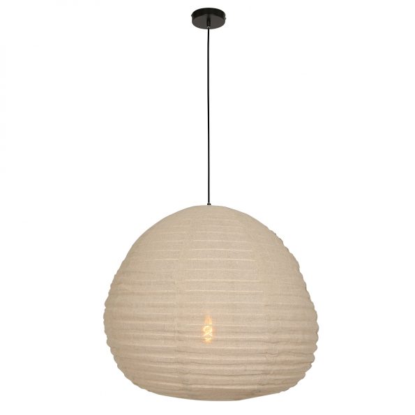Industriële hanglamp Bangalore beige ø 70 cm - Afbeelding 5