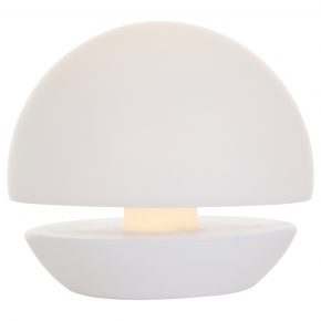 Ronde LED buitenlamp oplaadbaar Catching light wit-2482W