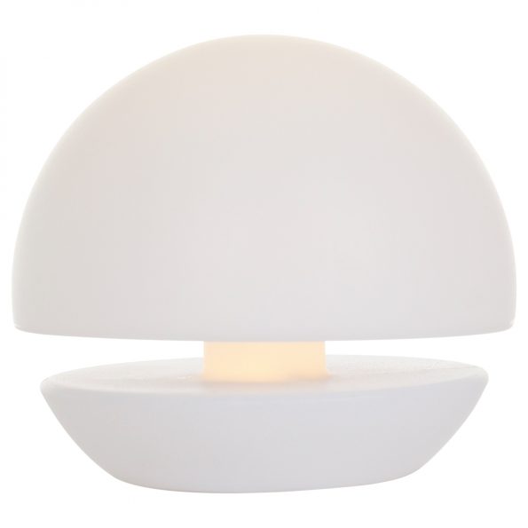 Ronde LED buitenlamp oplaadbaar Catching light wit-2482W