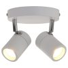 Dubbele LED plafondlamp Upround wit-2487W