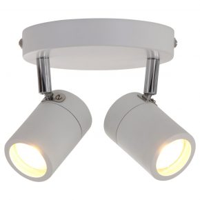 Dubbele LED plafondlamp Upround wit-2487W