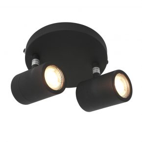 Metalen moderne LED plafondlamp Upround zwart-2487ZW