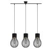 Metalen industriële hanglamp Dave zwart-2543ZW