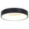 Moderne cirkel LED plafondlamp Ringlede zwart-2563ZW