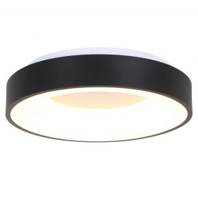 Moderne cirkel LED plafondlamp Ringlede zwart-2563ZW