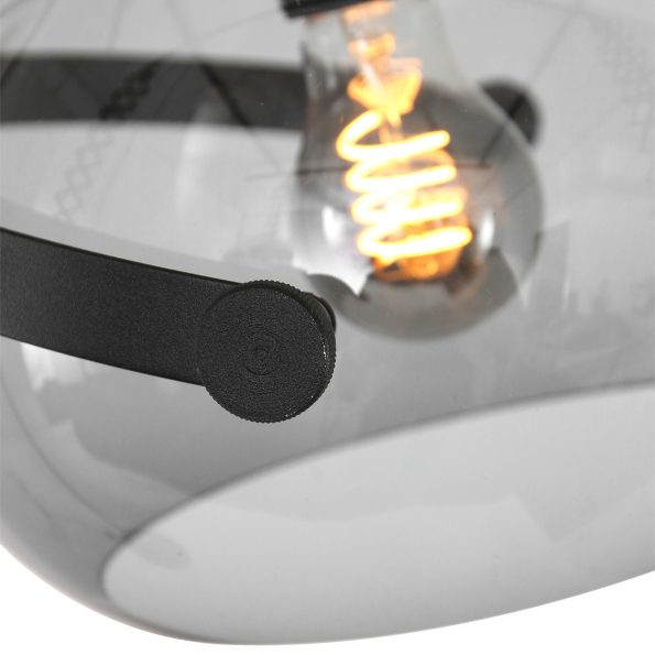 Industriële vloerlamp Holgarsøn zwart - Afbeelding 4