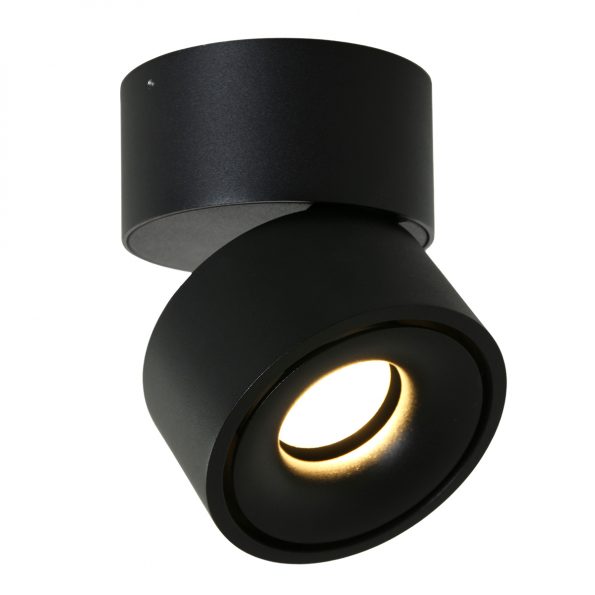 Moderne kunststoffen LED plafondlamp Fez zwart-2673ZW
