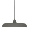 Metalen moderne platte hanglamp Krisip grijs-2677GR