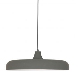 Metalen moderne platte hanglamp Krisip grijs-2677GR