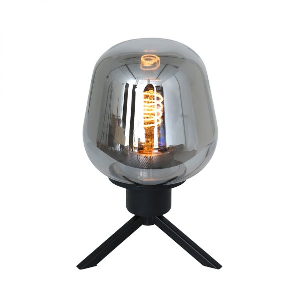 Moderne rookglazen tafellamp Reflexion zwart-2683ZW