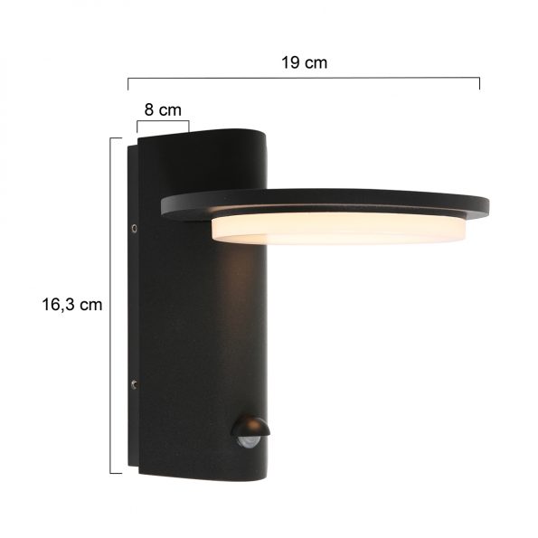 Industriële buitenlamp Hermi I zwart - Afbeelding 8