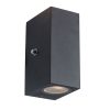 Moderne sensor buiten wandlamp Poro zwart-2721ZW