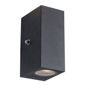 Moderne sensor buiten wandlamp Poro zwart-2721ZW