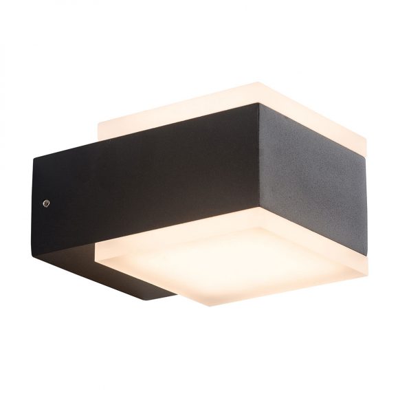 Moderne zwarte metalen buiten wandlamp Cebu-2724ZW