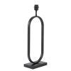 Ovale metalen tafel lampenvoet Jamiri zwart-2757ZW