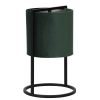 Metalen tafellamp met groene kap Santos zwart-2898G