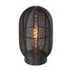 Metalen kooilamp tafel Ophra zwart-2917ZW