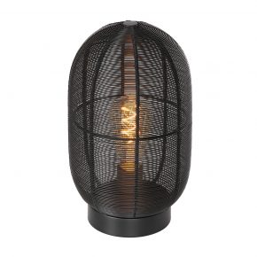 Metalen kooilamp tafel Ophra zwart-2917ZW
