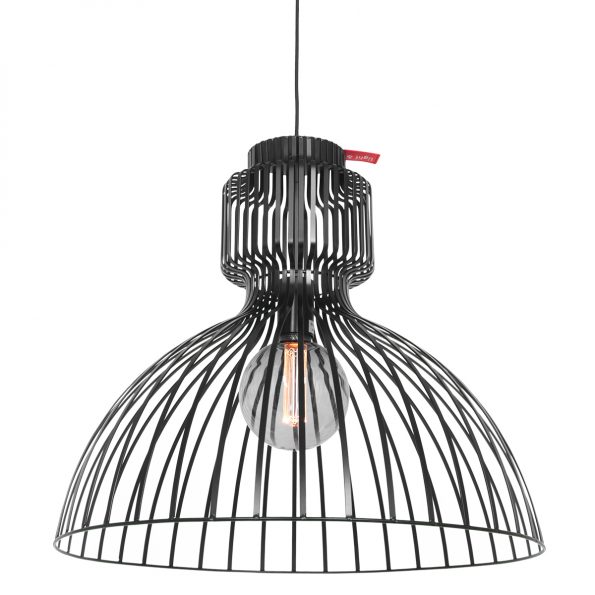 Metalen moderne hang draadlamp Dunbar zwart-2999ZW