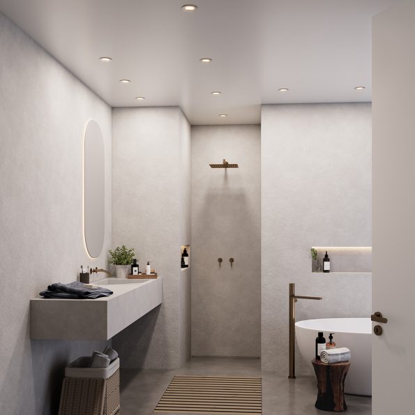 Moderne LED inbouwspot Mahi staal - Afbeelding 3
