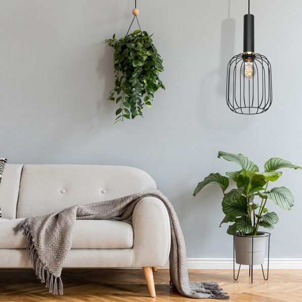 Industriële hanglamp Aureole zwart ø 17 cm - Afbeelding 3